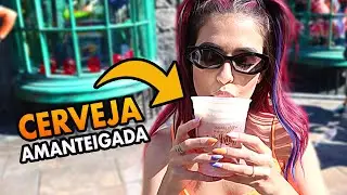 TOMEI CERVEJA AMANTEIGADA NO PARQUE DO HARRY POTTER