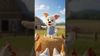 Funny Puppy Dancing on a Haystack 🐶🌾 Cutest Moves That Will Melt Your Heart #puppy #cute #dancing