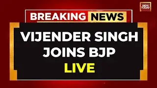 INDIA TODAY LIVE: Vijender Singh News | Boxer Vijender Singh Joins BJP | Vijender Singh Quits Cong