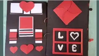 DIY : Scrapbook carta San Valent&iacute;n / detalles de amor / San Valent&iacute;n / Parte 1