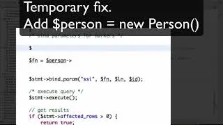 PHP mySQL DAO example updateItem method