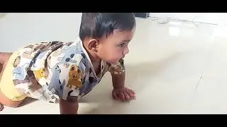 8 month baby crawling #first video of jaco # milk lover baby 