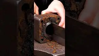 Slicing Through Heavy Rust Iron to Reveal a Steel Cam Follower ⚙️