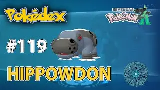 119 Donde encontrar a Hippowdon - Pokedex de Luminalia completa - Leyendas Pokemon Z-A