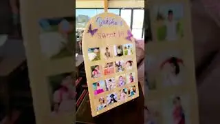 #16th birthday milestone photo board DIY personalized