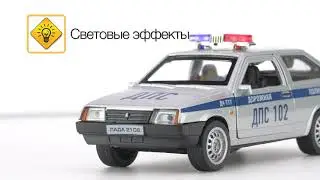 Металлическая модель &laquo;Lada-2108 Cпутник. Полиция&raquo;, Технопарк 2108-12SLPOL-SR