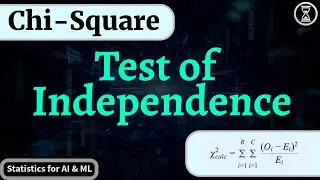 Test of Independence | Chi- Square Test | Hypothesis Testing