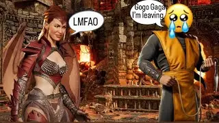 MK1 NITARA: Try hard Nitara player made a cry baby scorpoin player rage quite