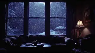Snowfall Window ❄️ Cozy Chill Electronic for Relax, Study & Sleep | Infinite Loop