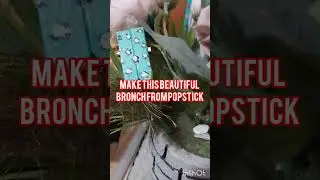 How to make a beautiful bronch from popstick/easy way to make a bronch #popstick #porosh #bronch