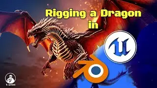 How to Rig a Dragon in Blender & Unreal Engine 5 - Full Tutorial