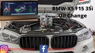 BMW X5 F15 Oil Change 4k Video