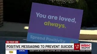 Positive messaging to prevent suicide