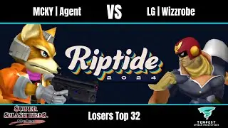 MCKY | Agent (Fox) vs LG | Wizzrobe (Captain Falcon) - Melee Losers Top 32 - Riptide 2024