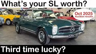 Mercedes SL всё ещё не продаётся на аукционе — аукцион Mathewsons 11 октября + Bonhams «The Zoute...