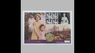 2001 Queen Elizabeth II 75th Birthday 50p Pence Coin Cover - Gibraltar First Day Cover by Mercury