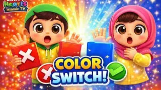 COLOR SWITCH GAME 🎨❌ | Brain Test for Smart Kids | Little Hearts Islamic TV