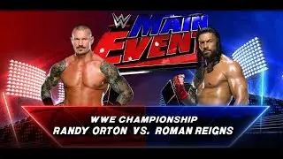 WWE 2K25 - Randy Orton vs Roman Reigns at Main Event [4K 60FPS PC]