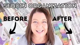 How to Organize Small Craft Supplies - Sequins and Shakers + Support Cardmakers De-Stash Giveaway!
