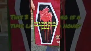 9/14/22 #phrankenkrafts : Zombie Coffin Denim Tote Bag and #projectwalkthrough #upcycle #punk