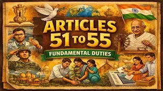 Articles 51&ndash;55 Explained in Telugu | Indian Polity | Indian constitution 