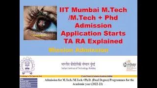 IIT Bombay M Tech/M.Tech+Phd Admission#iitbombay #iitjee #mtech