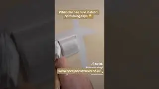 what you can use instead of masking tape #newbuildsuk #paintersofinstagram #paintsprayer #newbuild