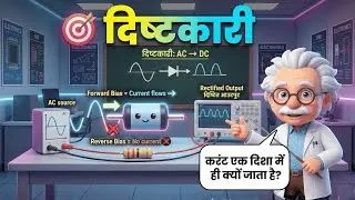 Rectifier: Half Wave & Full Wave (दिष्टकारी) | Class 12 Physics | p-n Junction Diode