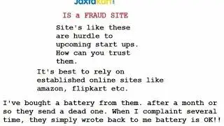 Arrogance of Jaxtakart upon telling that I may share this issue in public if not resolved.