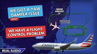 Pilot declares PAN-PAN for flight control issue. American Boeing 737 returns to Miami. Real ATC