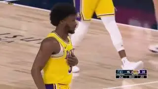 Bronny James INSANE Block And Hustle To A 3pter