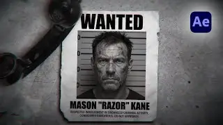 FREE: Epic Wanted/Bounty Poster Animation | After Effects Template (4K & HD)