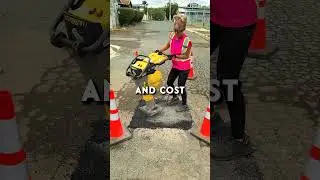 How they fix potholes in China!