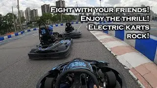 Fight With Your Friends! Enjoy The Thrill! Electric Karts Rock!