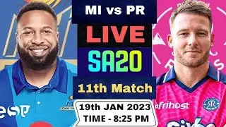 Live MI Cape Town vs Paarl Royals | MICT vs PR Live 11th T20 Match SA20 League 2024