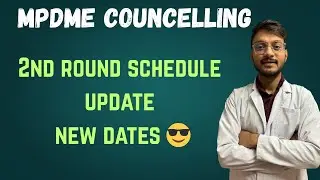 MPDME 2nd Round Counselling Schedule OUT ✅ | MP MBBS BDS Admission 2025 Latest Update&rdquo;