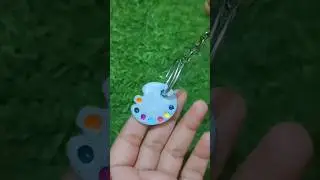 Mouldit Clay Making Keychain!!#shorts #youtubeshorts #craft #diy #painting #art#gripofart #viral