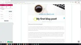 How to create a single blog post template in Elementor
