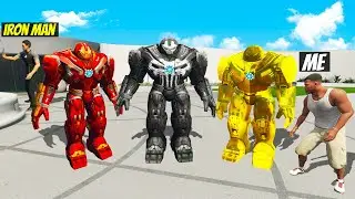 I Stole EVERY HULKBUSTER'S SUIT From IRON MAN in GTA 5!