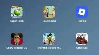 #roblox 🦑 SQUID GAMES, 👸 Mega Princess Tycoon, Sugar Rush, Clue Hunter, Scary Teacher 3D, CrashOut