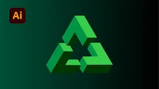 Adobe Illustrator | 3D Triangle Logo Design