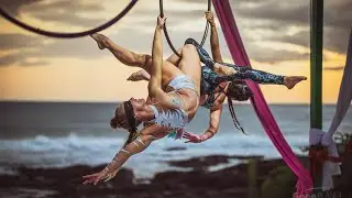 Flexible Serpent and Saffron Magic Blindfold Duo Lyra Act at Circus with Purpose 2023