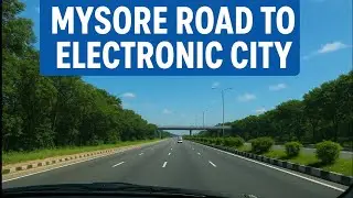 Bangalore’s Best Road Views! Mysore Rd to E-City Scenic Drive 🚘🌳 #bangaloredrive #cardreading