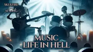 Epic Instrumental Rock Journey: Guitar & Drums for Intense Gaming Sessions - Skullfire AI Song