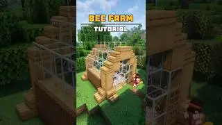 Easy Bee Farm Tutorial 🍯 #minecraft