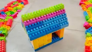 Satisfying DIY House ASMR/building blocks/block game/lego building block#asmr#buildingblocks#lego