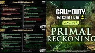 New Season 5 | Nerfs and Buffs | New Br vehicle | CODM & More