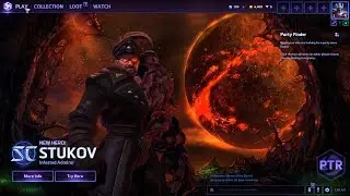 Stukov main menu background screen and music themes. Infested Admiral. Heroes of the Storm 2.0 PTR