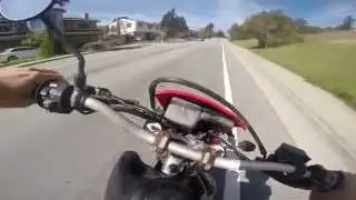 Honda XR650L White Bros Exhaust / Power Bomb Header Short Ride