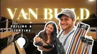 VAN BUILD DIARIES | WEEK 8, Ceiling & LED Puck Light Installation